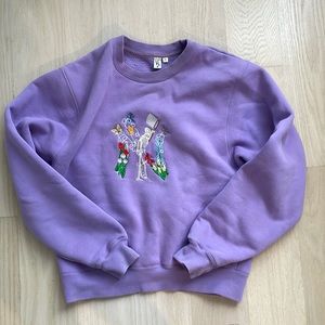 suns out embroidered skeleton N sweater